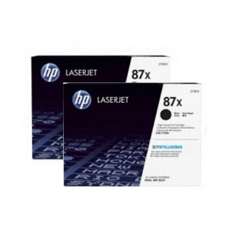 HP 87X 2PACK HIGH YIELD BLACK TONER (CF287XD)