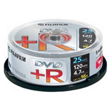 BOX DVD R 4 7GB 16X CAMPANA 25PZ (47493)