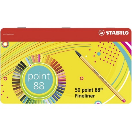 CF50 FINELINER POINT 88 COL ASS (8850-6)