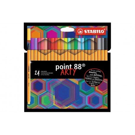 STABILO POINT 88 24PCS WALLET ARTY (8824/1-20)