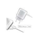 TRAVEL CHARGER LIGHTNING 1A/5W WH (TCIP5)