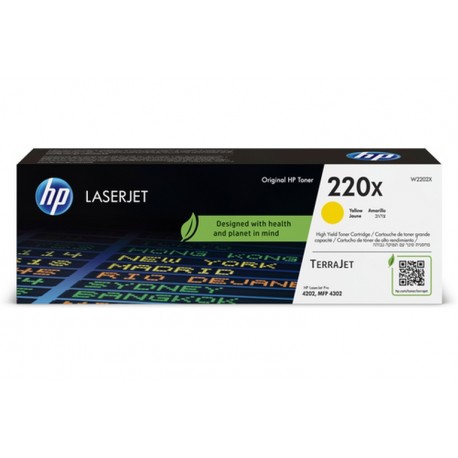 HP 220X TONER ORIGINALE GIALLO ALTA (W2202X)