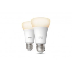 HUE WHITE 2 X LAMP E27 9.5W DLC (929001821605)