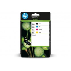 HP 937 CMYK ORIGINAL INK 4-PACK (6C400NE301)