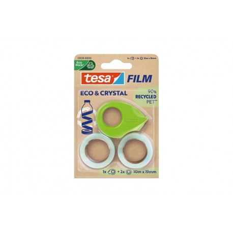 TESAFILM ECO CRYSTAL 10X19+MINIDISP (59038-00000-00)