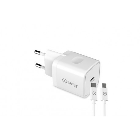 TC USB-C 20W+USB-C CABLE WHITE (TC1C20WTYPECWH)