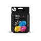 HP 308 BLACK/TRI-COLOR INK CARTRIDG (6L6S6UE)